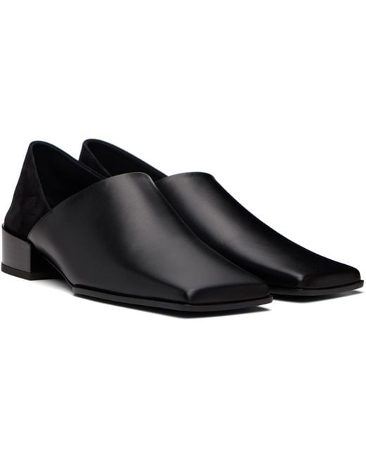Alaïa Black Square Slipper Loafers