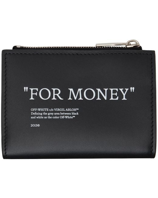 Off-White c/o Virgil Abloh Black Off- Quote Zipped Wallet