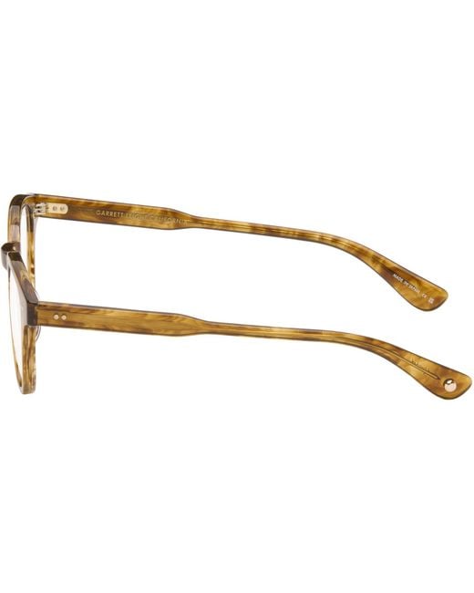 Garrett Leight Brown Evan Glasses for men
