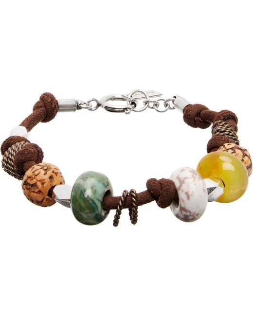 Isabel Marant Metallic Cord Bracelet for men
