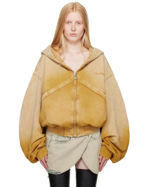 The Attico Natural Faded Hoodie