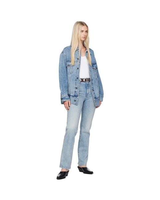 Khaite Blue 'The Danielle' Stretch Jeans