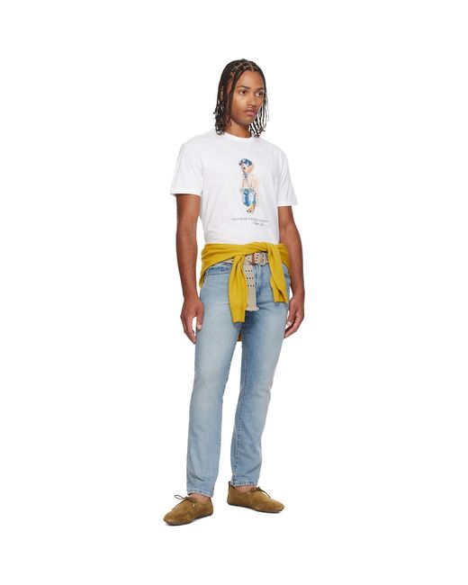 Polo Ralph Lauren White Polo Bear Classic Fit T-Shirt for men