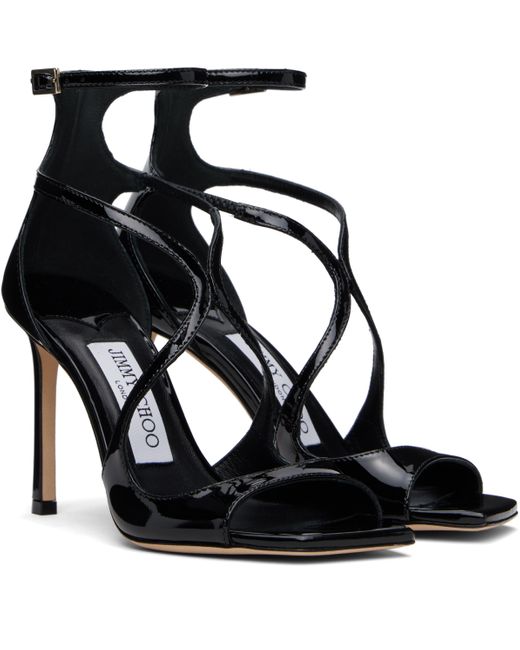 Jimmy Choo Black Azia 95 Heeled Sandals