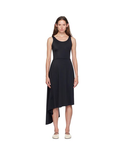 Marie Adam-Leenaerdt Black 'Bathingsuit' Pareo Midi Dress