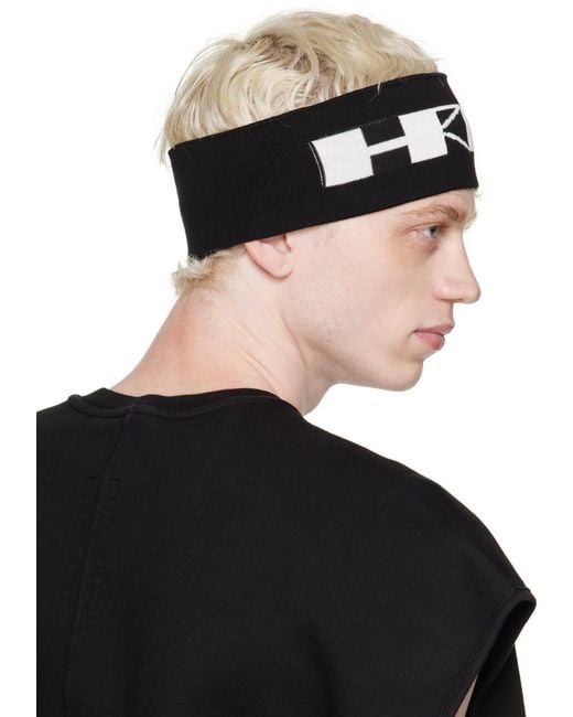 【つけるだけでお洒落♪】RICK OWENS コットンニットヘアバンド メンズ Rick Owens Hrdr ヘアバンド ブラック | Lyst