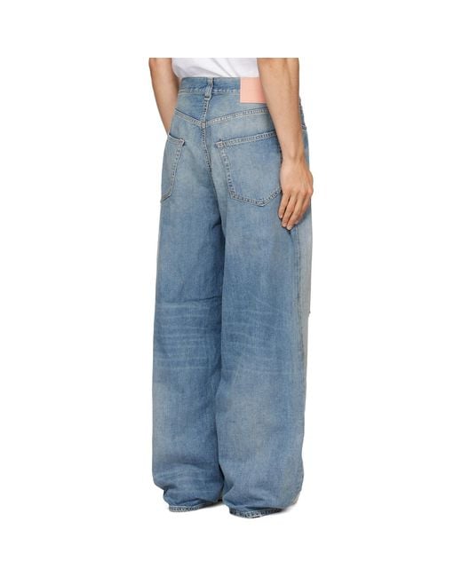 Acne Blue Loose Fit 2023 Jeans for men