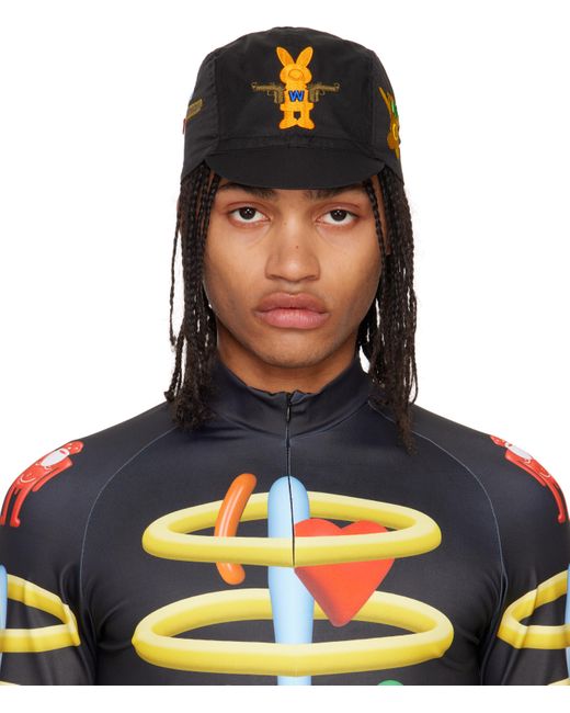 Walter Van Beirendonck Blue Toyterror Cycling Cap for men