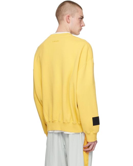 Pull molletonné jaune édition future Lanvin pour homme en coloris Yellow