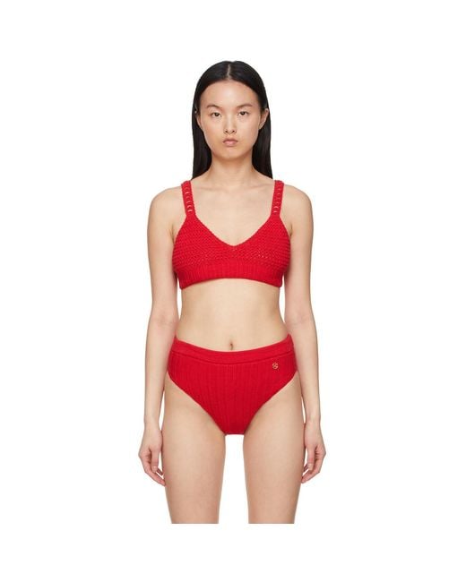 RECTO. Red Cotton Bikini