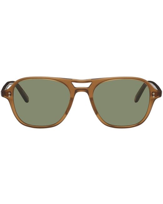 Garrett Leight Green Doc Sunglasses for men