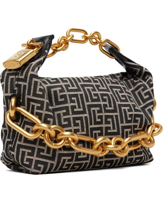 Balmain Metallic Off- Mini Sync Bag