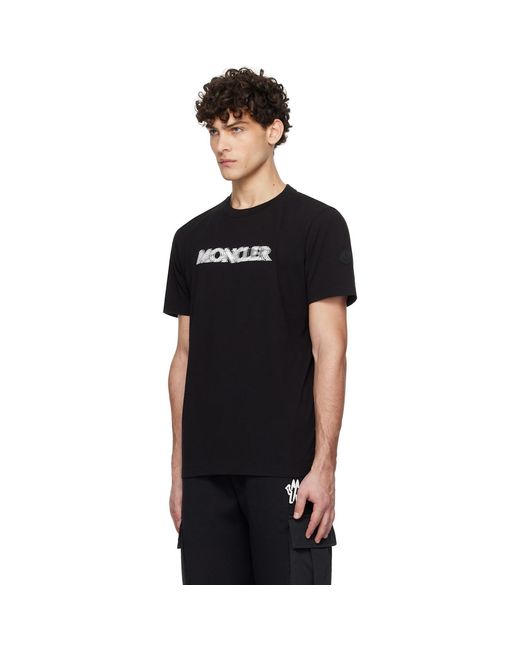 Moncler Black S/s T-shirt for men