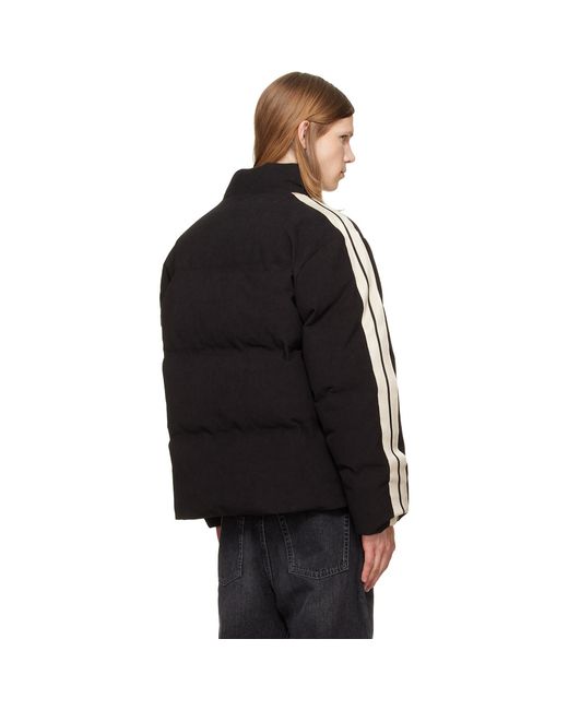 Palm Angels Black Tree Logo Cord Track Down Jacket for men