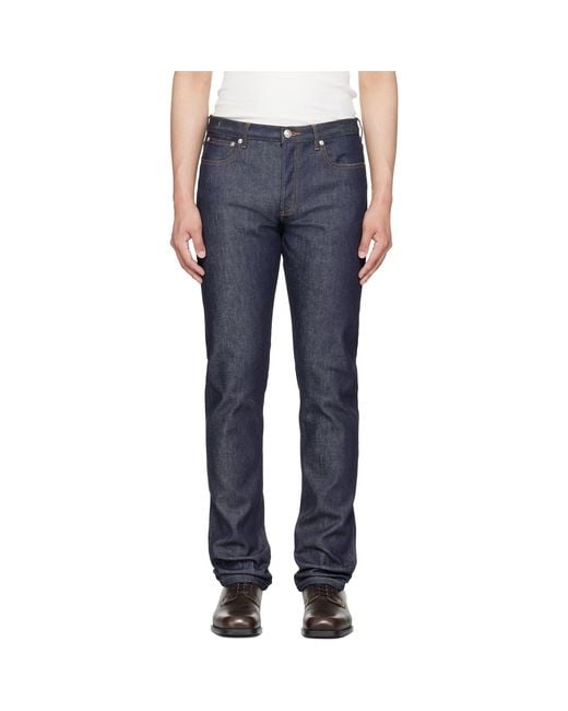 A.P.C. Blue Petit Standard Jeans for men