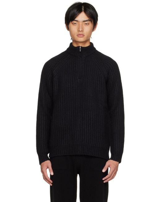 Massimo Alba Black Mica Sweater for men