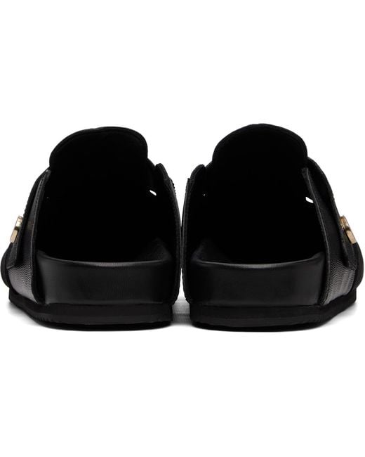 Casablanca Black Outdoor Mule Loafers for men
