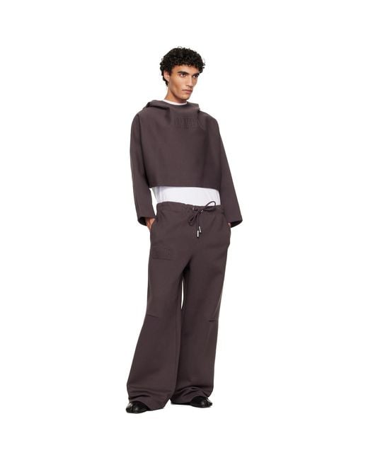 Jean Paul Gaultier Brown 'The Embossed Gaultier' Lounge Pants for men