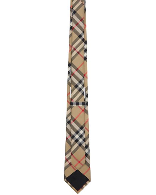 Cravate à carreaux Burberry pour homme en coloris Black