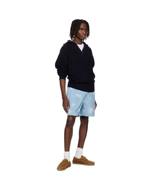 Isabel Marant Blue Thydra Shorts for men
