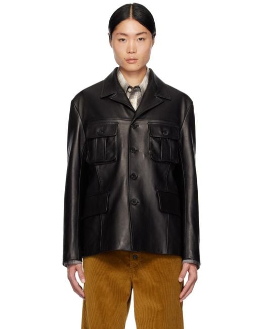メンズ Paul Smith Commissionエディション レザージャケット