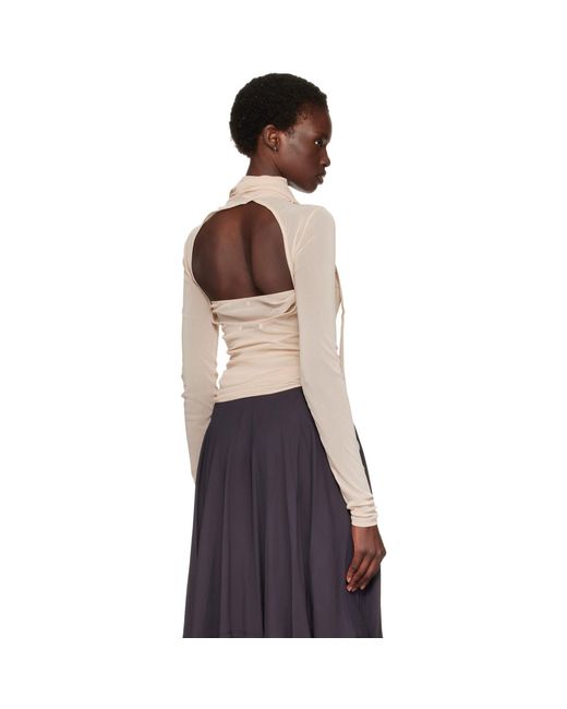 Lemaire Blue Ballerina Scarf Blouse