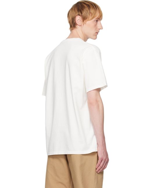 【関税込み】JW Anderson オフホワイト Fence プリントTシャツ メンズ JW Anderson オフホワイト Fence プリントTシャツ