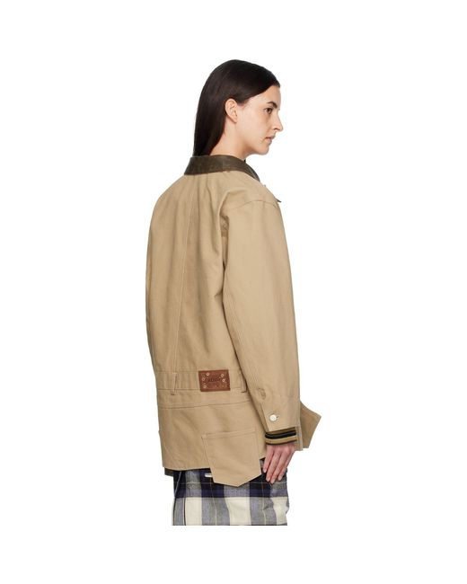 ANDERSSON BELL Natural Carpenter Shorts Inserted Coat