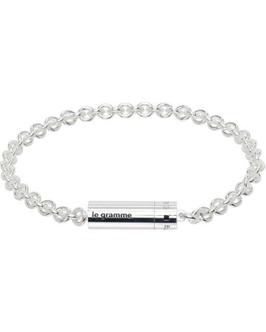 Le Gramme Black 'Le On Chain Le 11G' Cable Bracelet for men