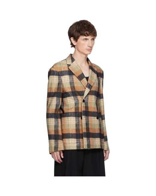 Dries Van Noten Black Boxy Wool Blazer for men