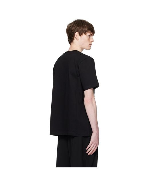 Casablanca Black 'Tennis Club' Icon Short-Sleeve T-Shirt for men