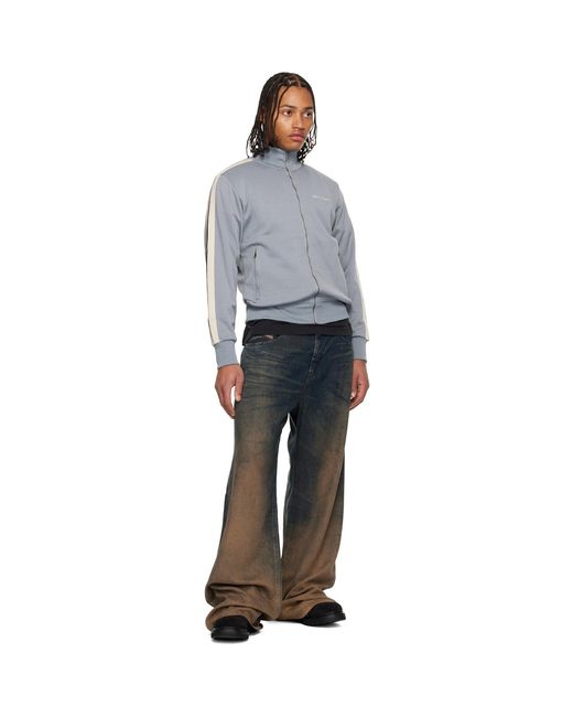 Palm Angels Gray Classic Logo Track Jacket for men