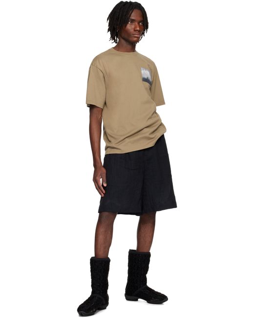 メンズ Undercover カーキ Uc1E3812 Tシャツ Black