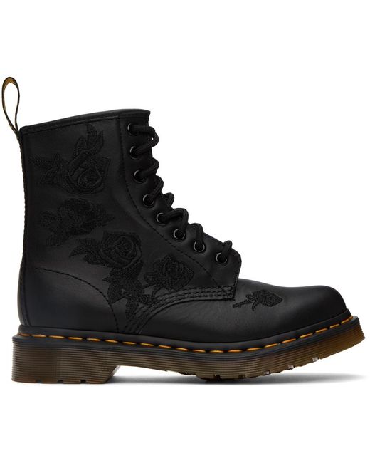 1460 vonda floral leather ankle boots