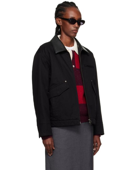 DUNST Black Vintage Padded Work Jacket