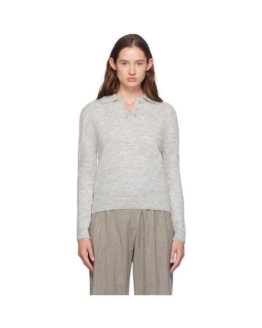 Amomento Gray Mohair Sweater