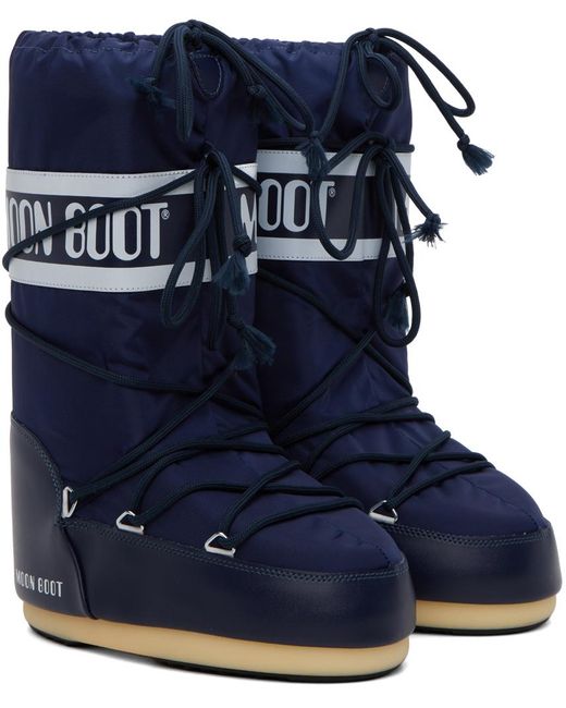 Navy hotsell moon boots