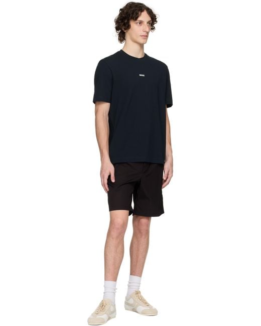 Boss Black Relaxed-Fit Logo Print T-Shirt for men