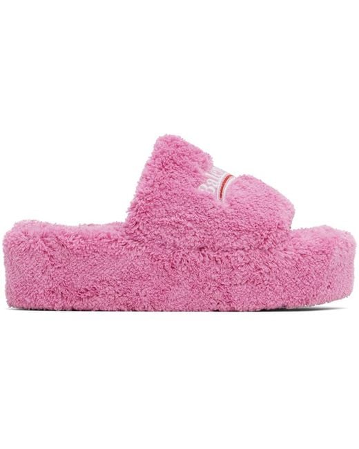 SALE!! Balenciaga FURRY PLATFORM◆762826W14C2 Balenciaga Furry Platform Sandals | Saks Fifth Avenue