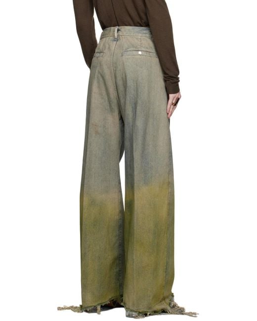 Rick Owens Multicolor Off-white & Yellow Tailored Belas Jeans for men