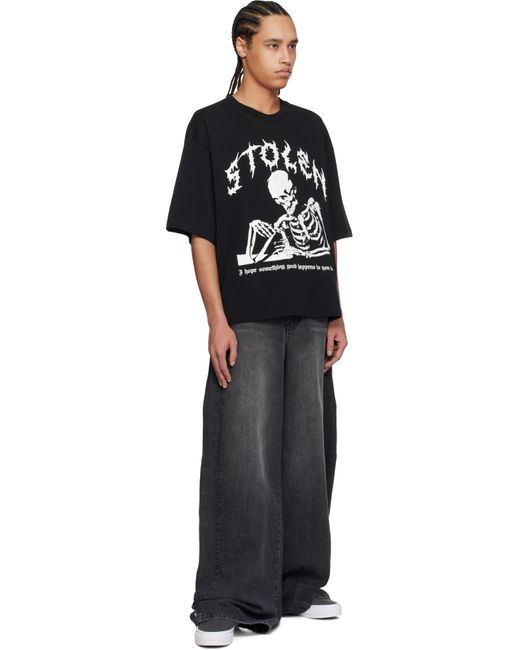メンズ Stolen Girlfriends Club ブラック Well Wishes リラックス Tシャツ Black