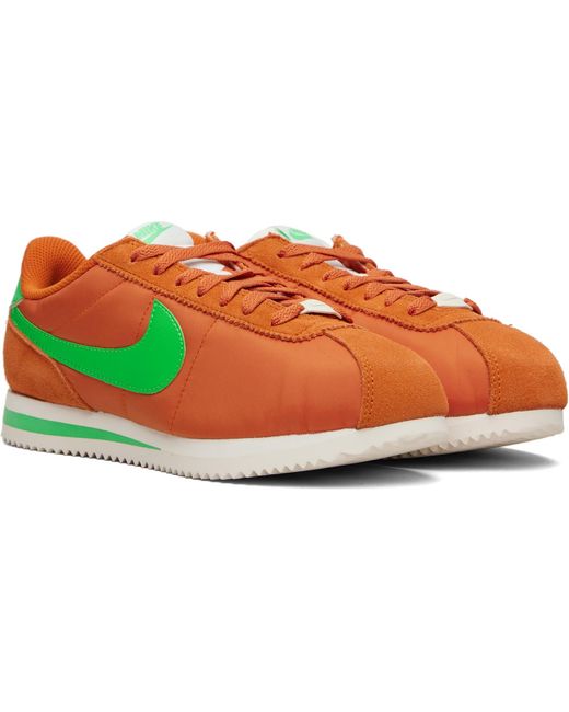 Nike Black Cortez Textile Sneakers for men