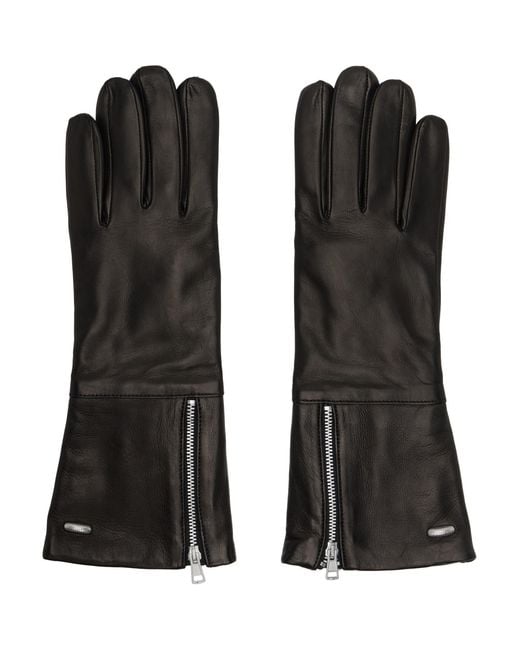Our Legacy Black Zipped Gloves for men