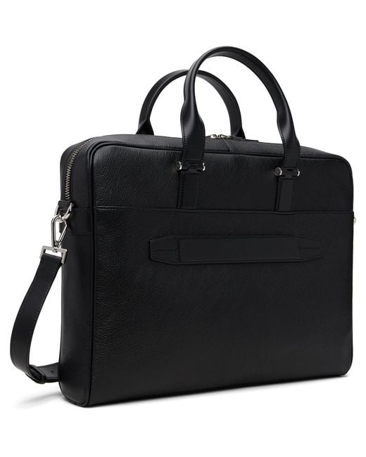 Tom Ford Black Grain Leather Slim Briefcase for men