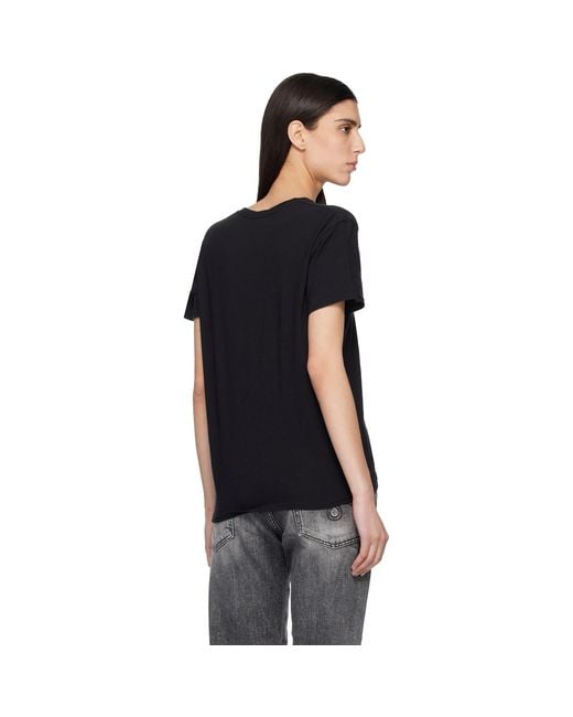 R13 Black Flaming Heart Boy T-Shirt