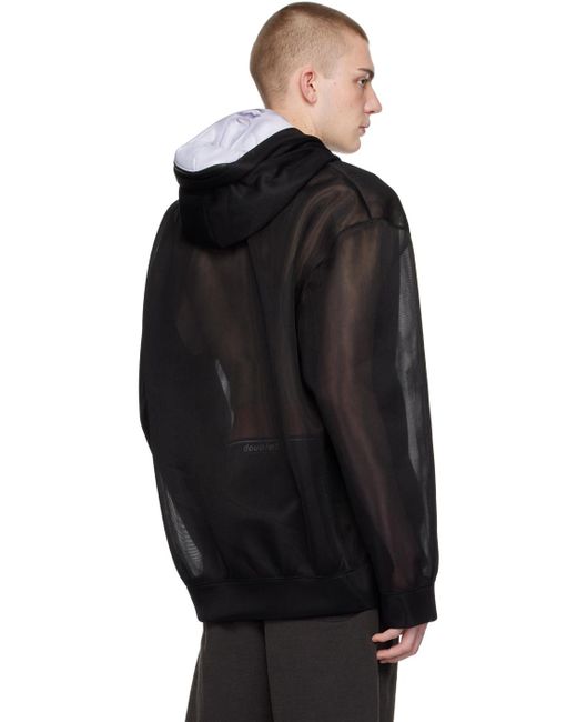 Doublet Black Android Hoodie for men