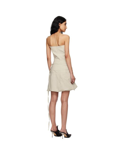OTTOLINGER Black Off- Deconstructed Minidress
