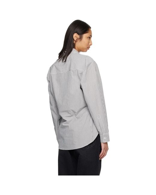 Agolde Gray Cinch Shirt