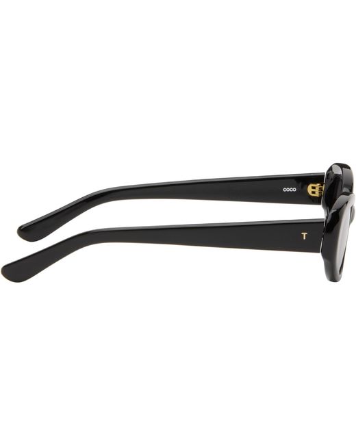 THISTLES Black 'The Coco' Sunglasses
