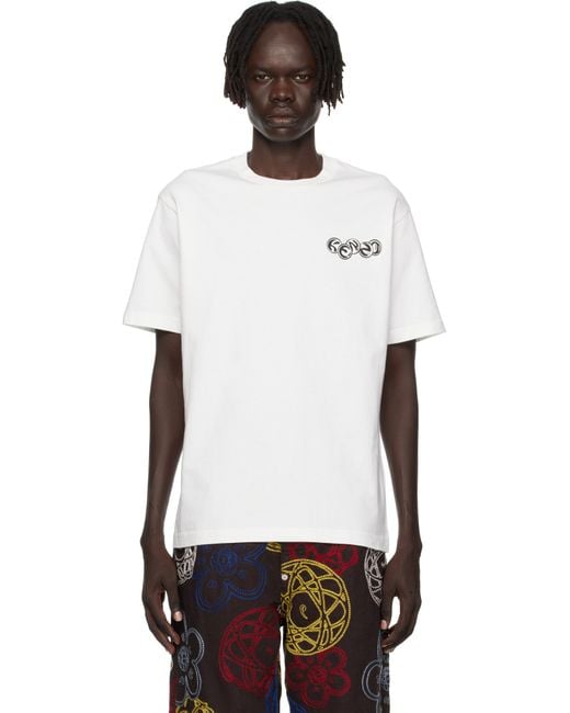 KENZO White Off- Paris Pachinko' Classic T-Shirt for men